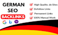 35 permanent german dofollow backlinks from germany sites