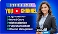 create and setup youtube channel