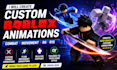 create custom roblox animations, r6 r15 combat and movement