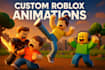 create fully custom roblox animation, combat move emotes, 3d character animation