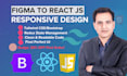 convert figma to react js frontend with responsive modern UI