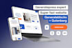 design a superfast generatepress website using generateblocks and gutenberg