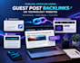 publish articles using guest post backlinks on tech websites