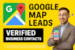 scrape google maps targeted business contacts