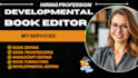 proofread format developmental edit literary fiction memoir romance fiction book