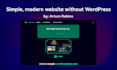 create a simple, modern website without wordpress