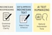 proofread, edit, and correct indonesian grammar and writing