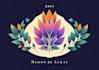 design symbolic plant based mystic emblem