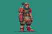 create pixel art portrait or avatar with my style