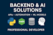 build backend services and intelligent ai solutions