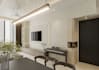 living room design and 3d rendering