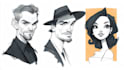 draw artistic cartoon caricatures