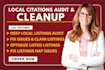 do local citations audit, cleanup, nap fixing, fix nap errors for gmb ranking