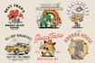 create a vintage cartoon logo design