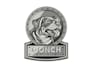 design a professional 3d silver badge metallic logo
