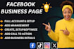 create, setup, fix and optimize your facebook business page professionally