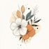 design hand drawn botanical boho logo
