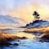 make watercolor landscape design