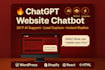 build a chatgpt website chatbot