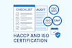 develop haccp, gmp, iso certification documents, sops,
