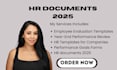 do 2025 HR documents year end performance review templates evaluation form goals