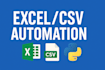 clean, process and automate your excel or CSV files using python