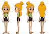design 2d characters with full model sheets for animation