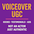 create natural ugc voiceovers and hooks