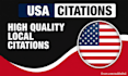 do 50 USA local citations backlinks for google local business seo