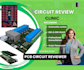 do a professional pcb review, schematic, layout and dfm