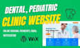 create a dental pediatric clinic website with online booking