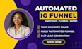 setup instagram dm automation manychat flodesk zapier funnel