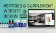 create peptide, sarms, nutracueutical, and supplement woocommerce website