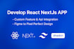 develop react , nextjs app with pixel perfect design and API integration