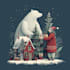draw christmas illustrations and cards for you