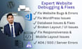 quickly fix websites, wordpress,database server issues