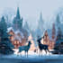 design christmas card and christmas illustration
