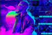 make illustration retrowave cyberpunk synthwave with my style