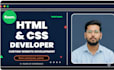 code a custom responsive website pages using HTML5 and css3