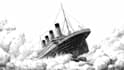 do unique hand drawn black and white classic illustrations