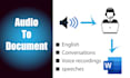 transcribe audio, image  to text in any language