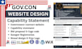 design effective capability statement and winning government contract website