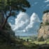 draw a landscape illustration
