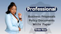 write your business proposal, policy document and white paper