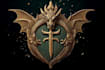 make a fantasy, rpg, steam animated game logo