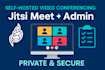 set up a secure jitsi server with jitsi admin panel