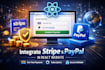 integrate stripe integration payment gateway paypal in react website