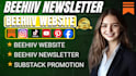 setup beehiiv substack newsletter, beehiiv website, substack promotion