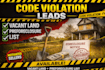 provide code violation leads vacant land preforeclosure list