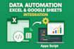 do data automation in excel , google sheet , app script